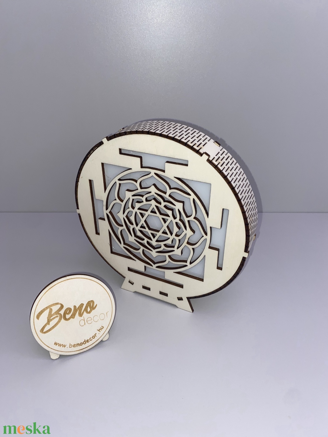 Virágmintás hangulatlámpa - LED-es dekoráció - otthon & életmód - dekoráció - asztal és polc dekoráció - asztaldísz - Meska.hu