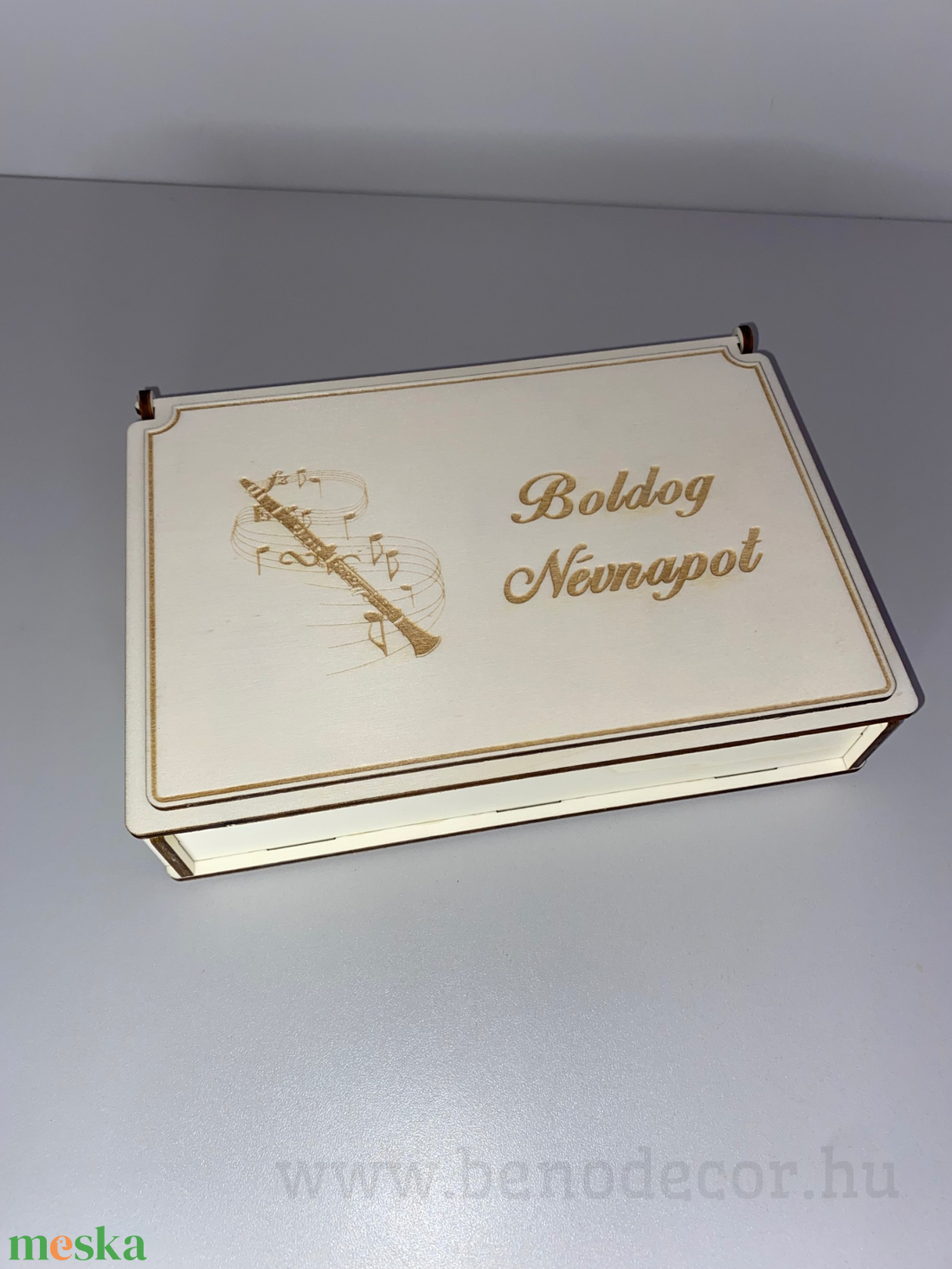 Gravírozott Fa Ékszerdoboz 6 rekesszel - ékszer - ékszertartó - ékszerdoboz - Meska.hu