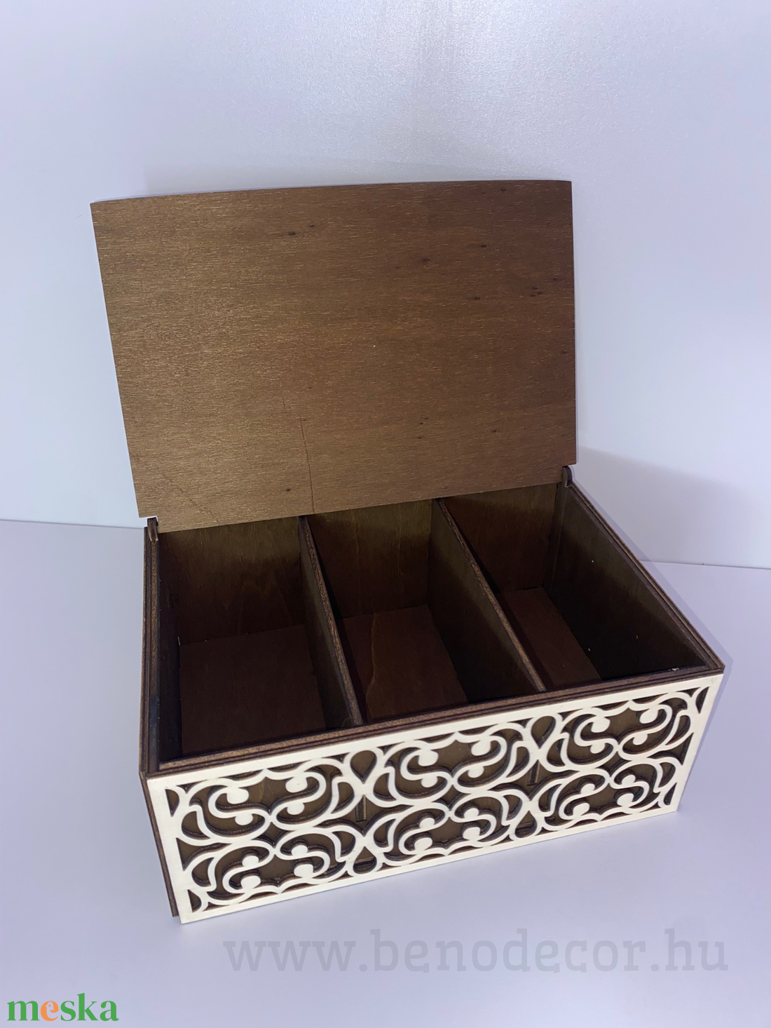 Tea Box  Elegáns Fadoboz Teafiltereknek - otthon & életmód - konyhafelszerelés, tálalás - konyhai tárolás - tea & kávé tárolás - Meska.hu