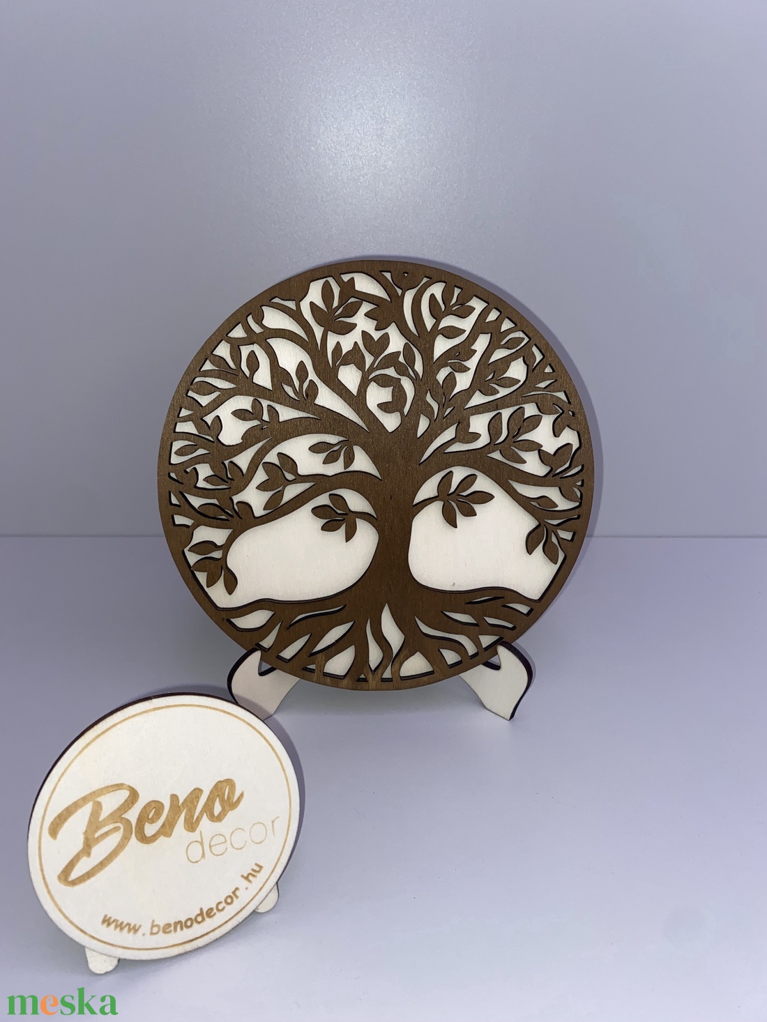 Életfa dekoráció talppal  fa dísztárgy - otthon & életmód - dekoráció - asztal és polc dekoráció - asztaldísz - Meska.hu
