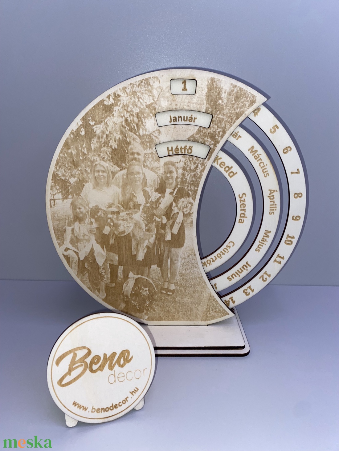 Egyedi fényképes öröknaptár - otthon & életmód - dekoráció - fali és függő dekoráció - falinaptár & öröknaptár - Meska.hu
