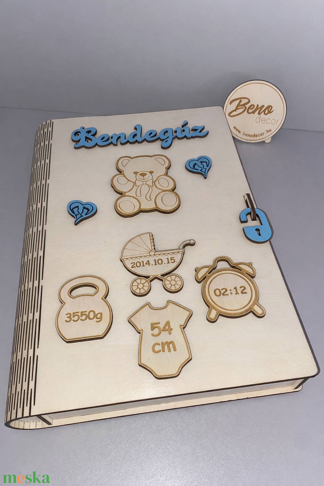 Egyedi fa babaemlék doboz � személyre szabható - baba - mama - babaemlékek - babanapló - Meska.hu