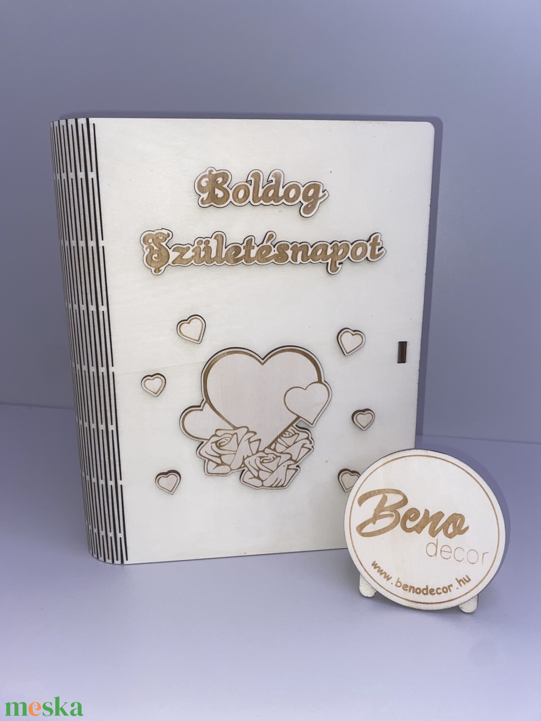 Boldog Születésnapot fa ajándékdoboz � gravírozott díszdoboz meglepetéshez - otthon & életmód - dekoráció - asztal és polc dekoráció - díszdoboz - Meska.hu
