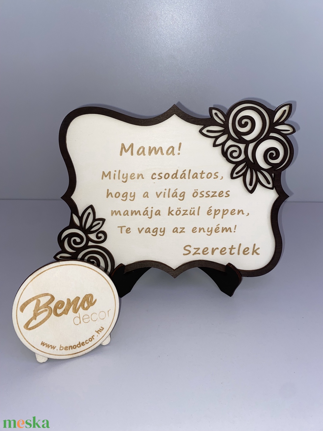     Anyák napi idézetes tábla � gravírozott ajándék mamának - otthon & életmód - dekoráció - asztal és polc dekoráció - gravírozott táblák - Meska.hu