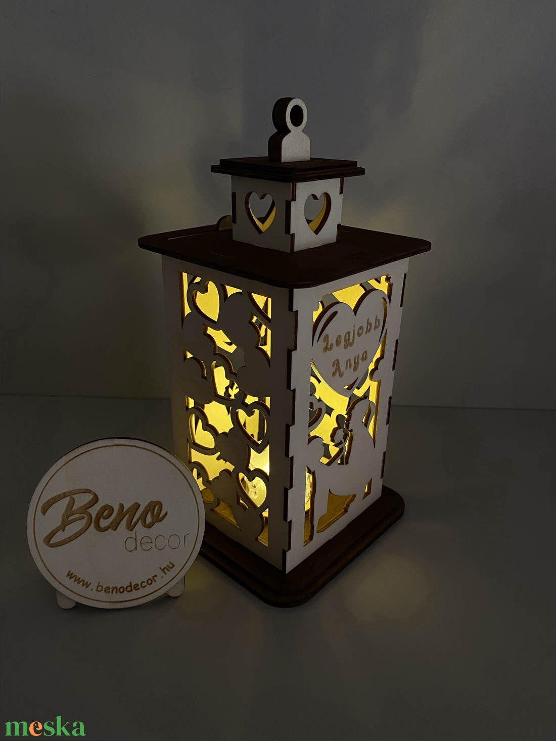 Anyák napi lámpás - Legjobb Anya felirat - otthon & életmód - lámpa - hangulatlámpa - Meska.hu