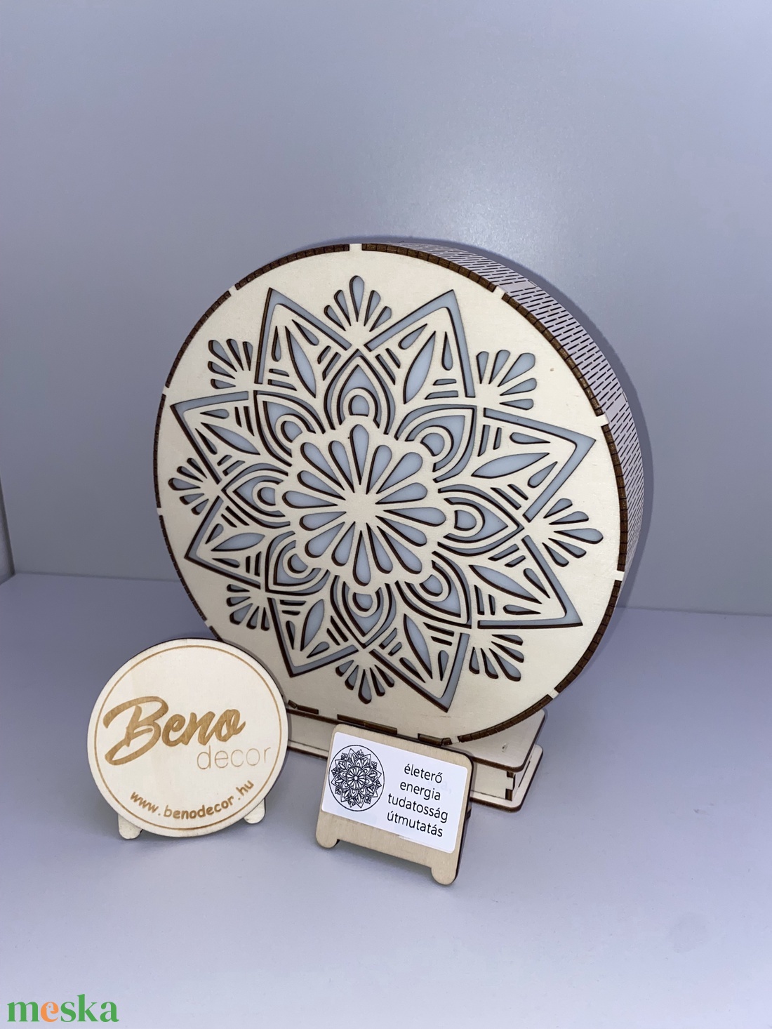 Mandala mintás fa éjjeli fény � hangulatlámpa - otthon & életmód - lámpa - hangulatlámpa - Meska.hu