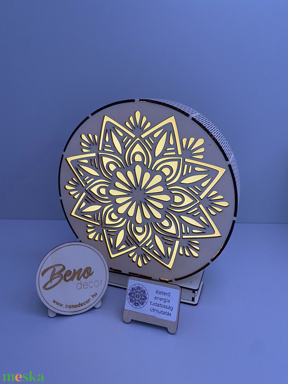 Mandala mintás fa éjjeli fény � hangulatlámpa - otthon & életmód - lámpa - hangulatlámpa - Meska.hu