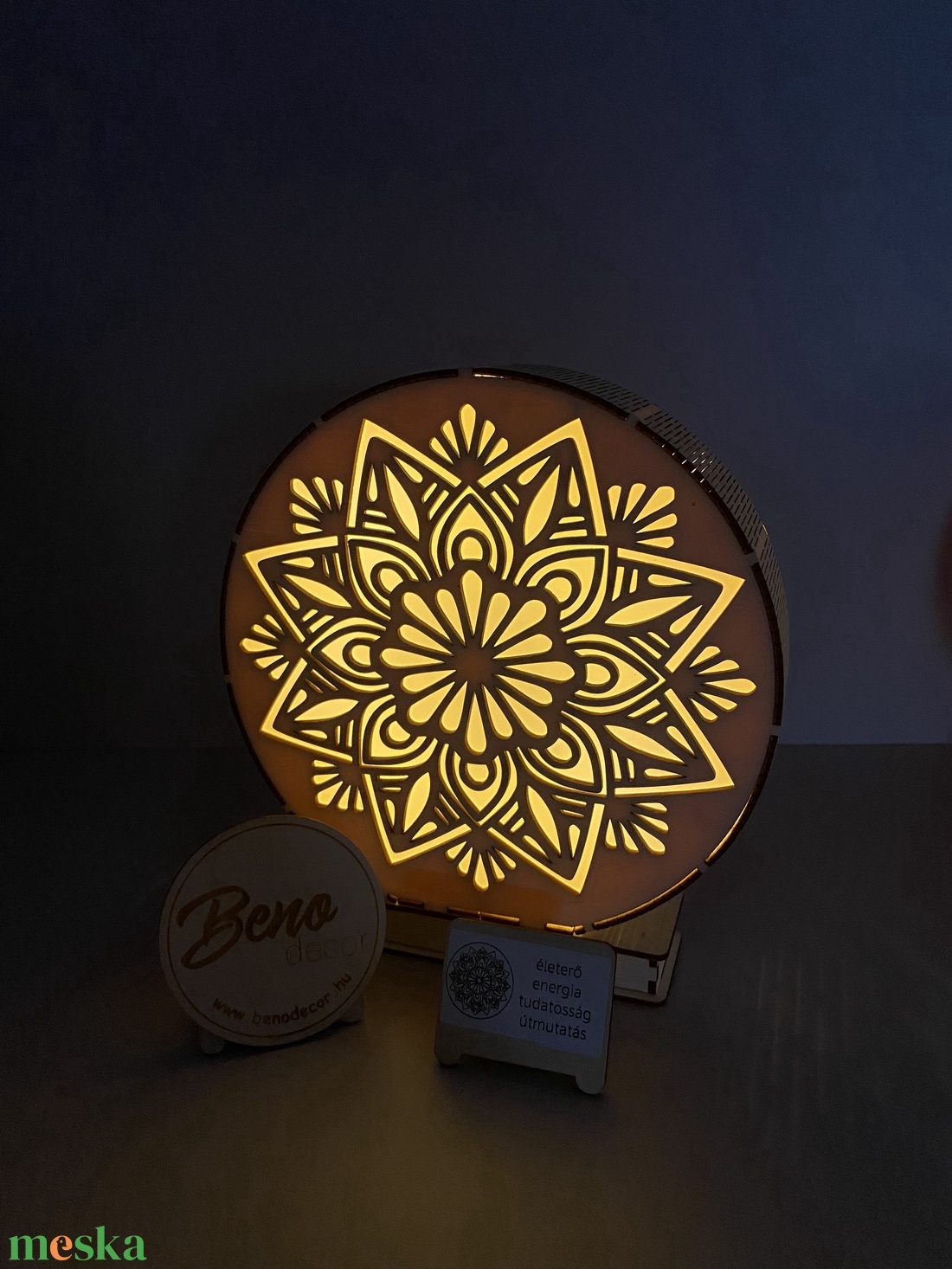 Mandala mintás fa éjjeli fény � hangulatlámpa - otthon & életmód - lámpa - hangulatlámpa - Meska.hu