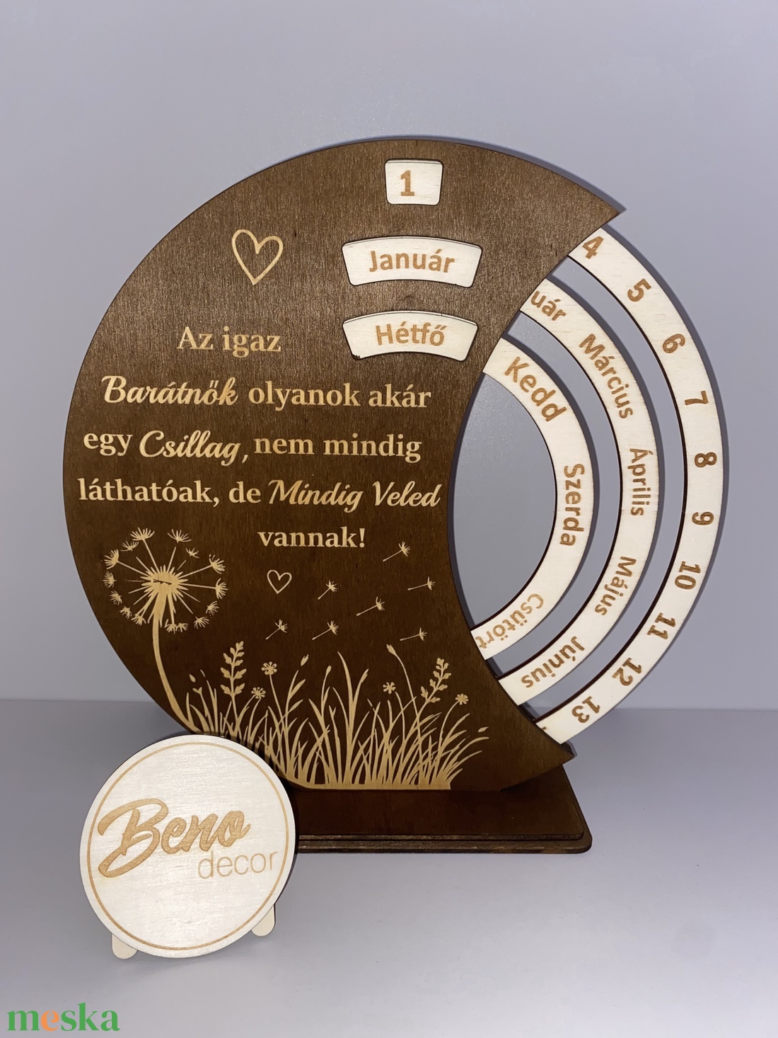 Öröknaptár idézettel - otthon & életmód - dekoráció - fali és függő dekoráció - falinaptár & öröknaptár - Meska.hu