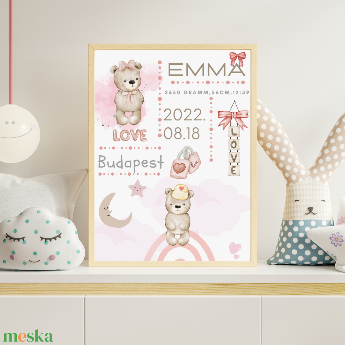 Egyedi Baba Poszter Macis - művészet - grafika & illusztráció - digitális - Meska.hu