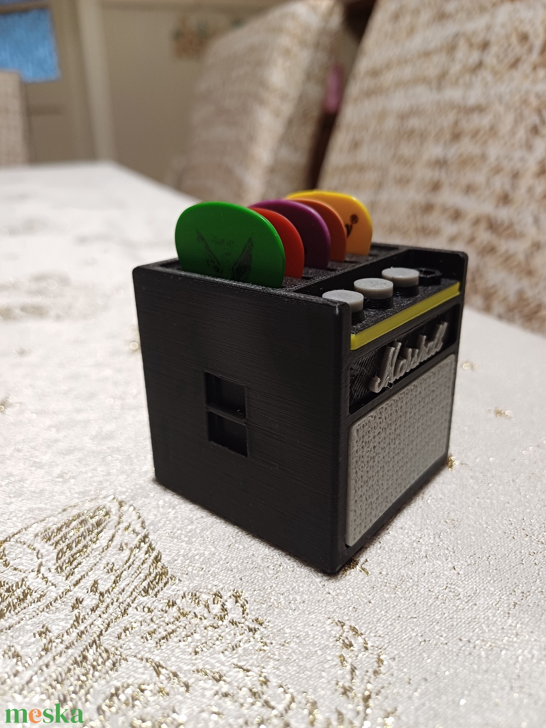 Gitár Pengető tartó - Marshall - 3D nyomtatott - akusztikus, basszus, elektromos gitár - könyv & zene - hangszer & hangszertok - Meska.hu