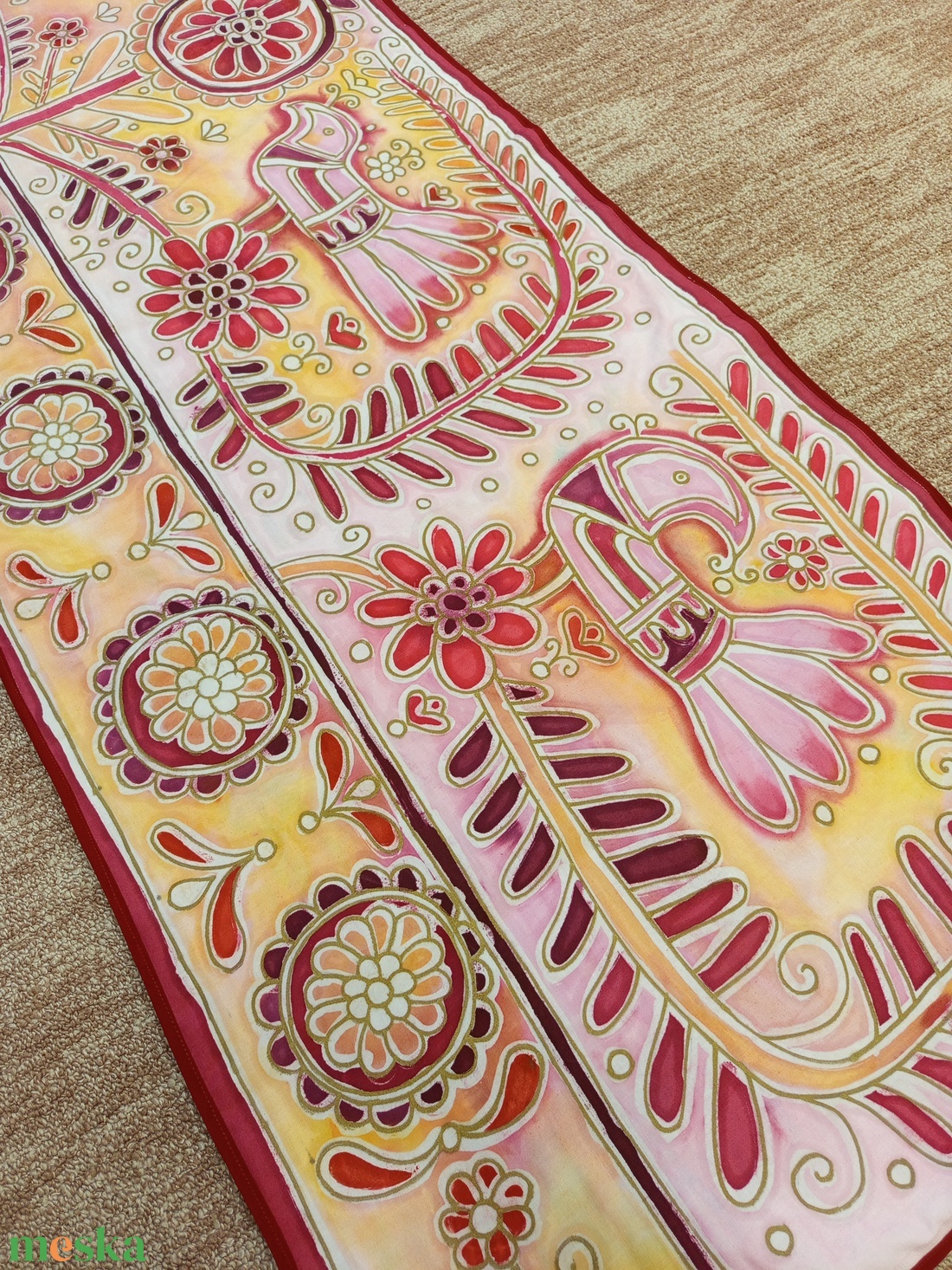 Batikolt falvédő - otthon & életmód - lakástextil - falvédő - Meska.hu