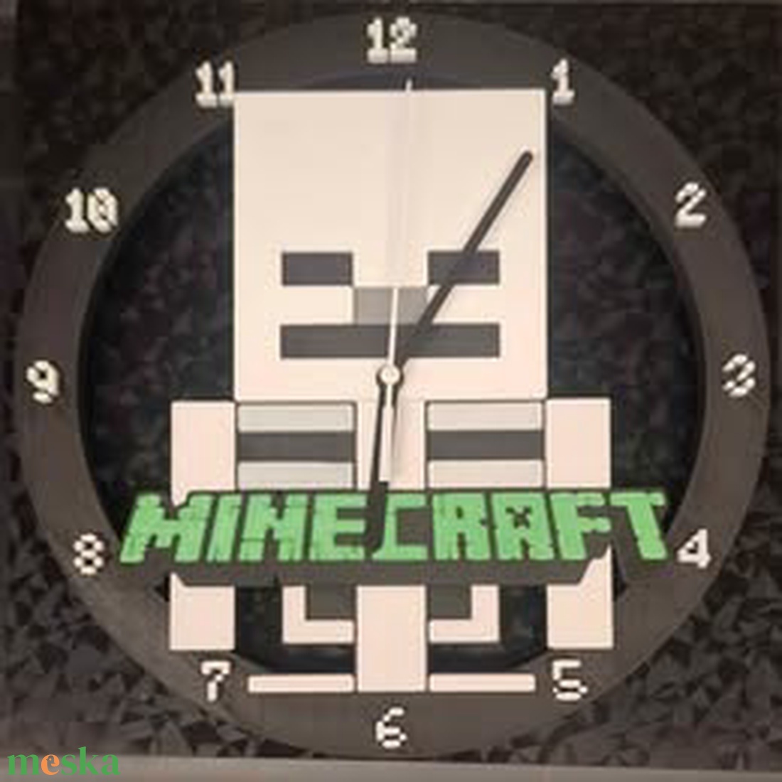 Minecraft stílusú órák - otthon & életmód - dekoráció - fali és függő dekoráció - falióra & óra - Meska.hu