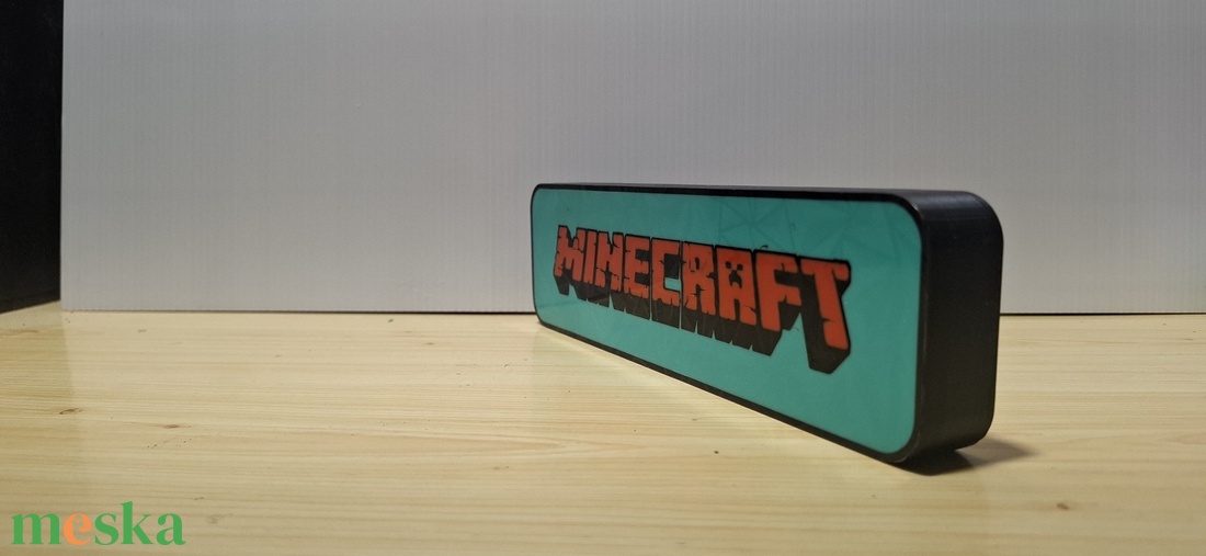 Minecraft dekor lámpa - otthon & életmód - dekoráció - asztal és polc dekoráció - asztaldísz - Meska.hu