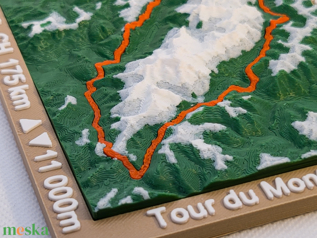 Saját 3D túraútvonal egyedi térkép - otthon & életmód - dekoráció - fali és függő dekoráció - térkép - Meska.hu