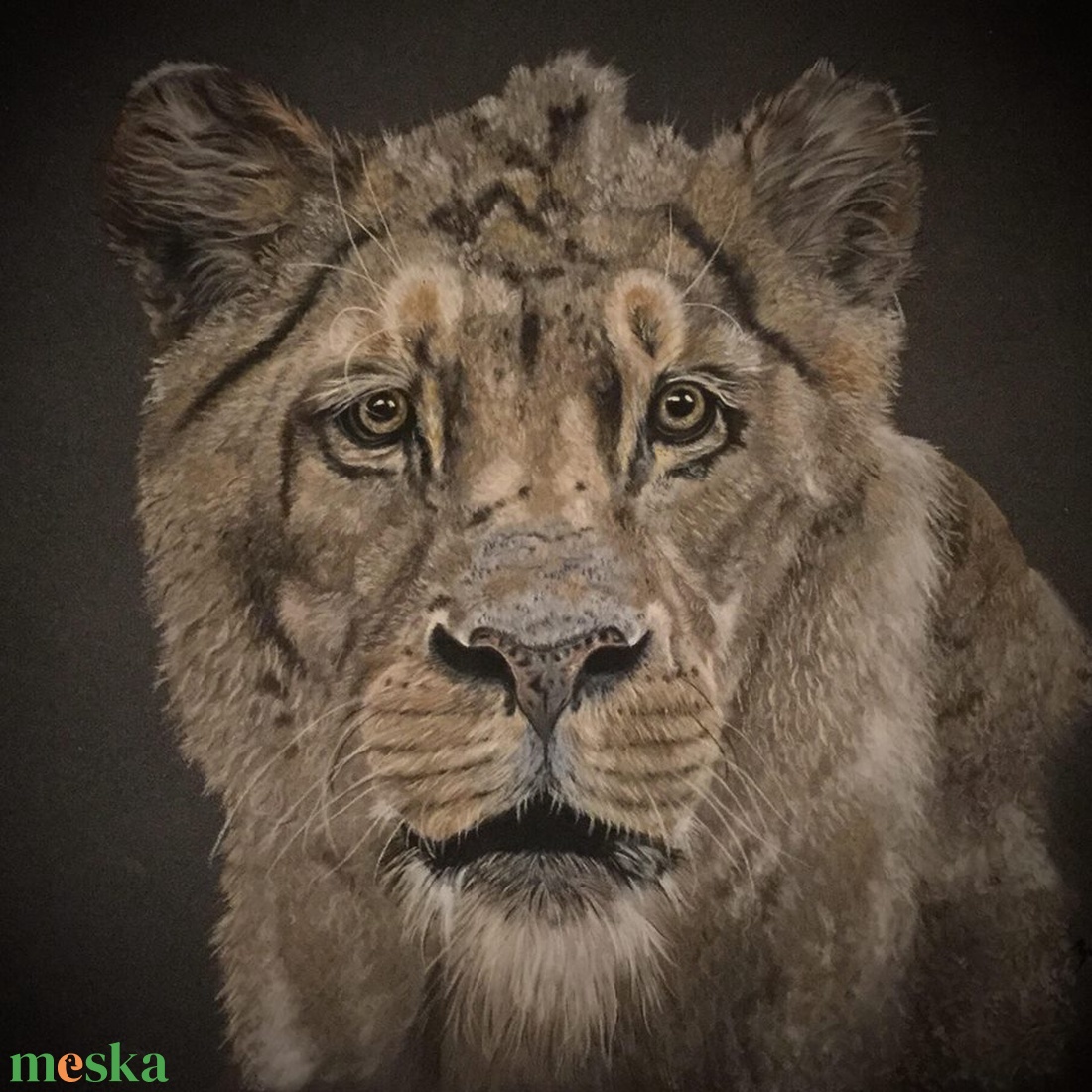 Oroszlán/Lion Zsűrizett festmény/Jury painting - művészet - festmény - pasztell - Meska.hu Oroszlán/Lion Zsűrizett festmény/Jury painting - művészet - festmény - pasztell - Meska.hu