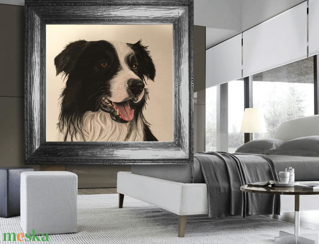 Border Collie, Zsűrizett/Jury painting - művészet - festmény - pasztell - Meska.hu