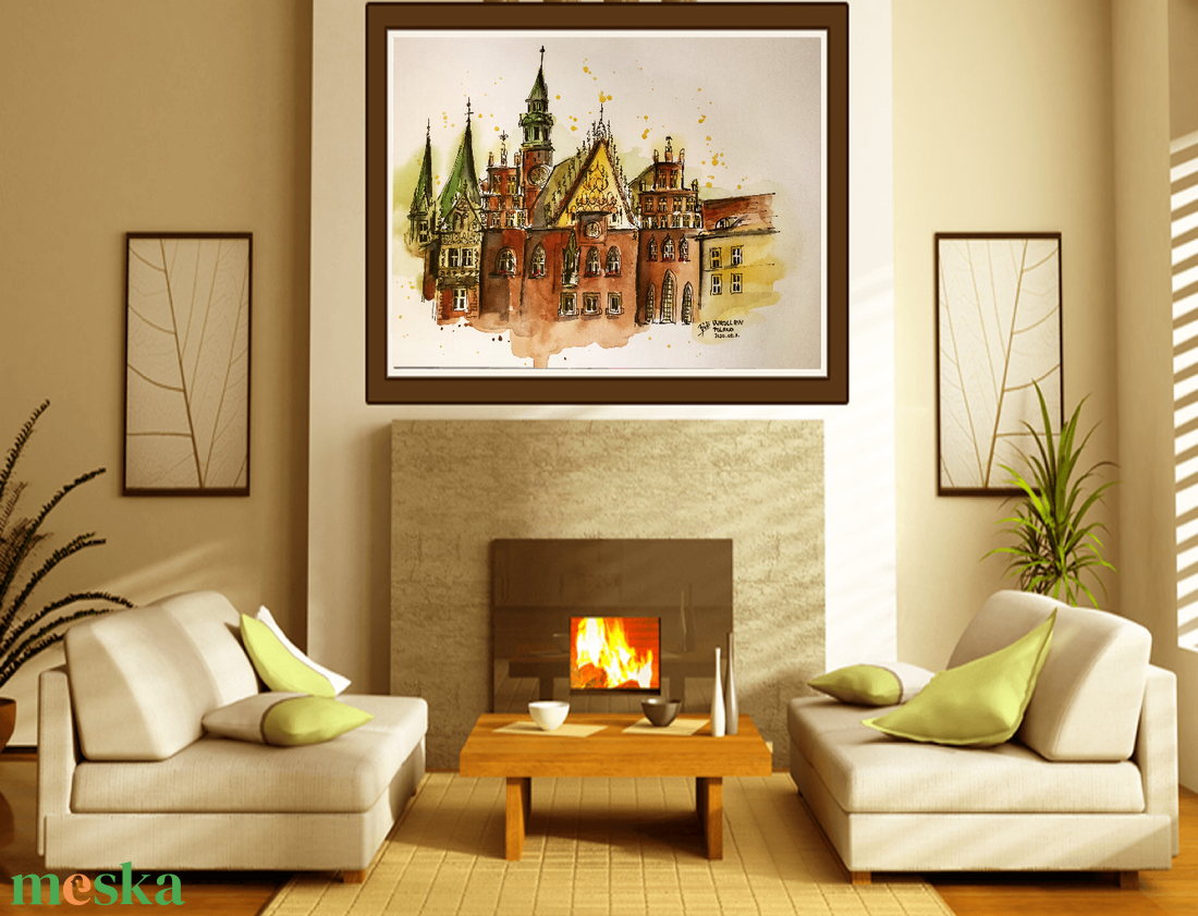Wroclaw, Poland - művészet - festmény - akvarell - Meska.hu