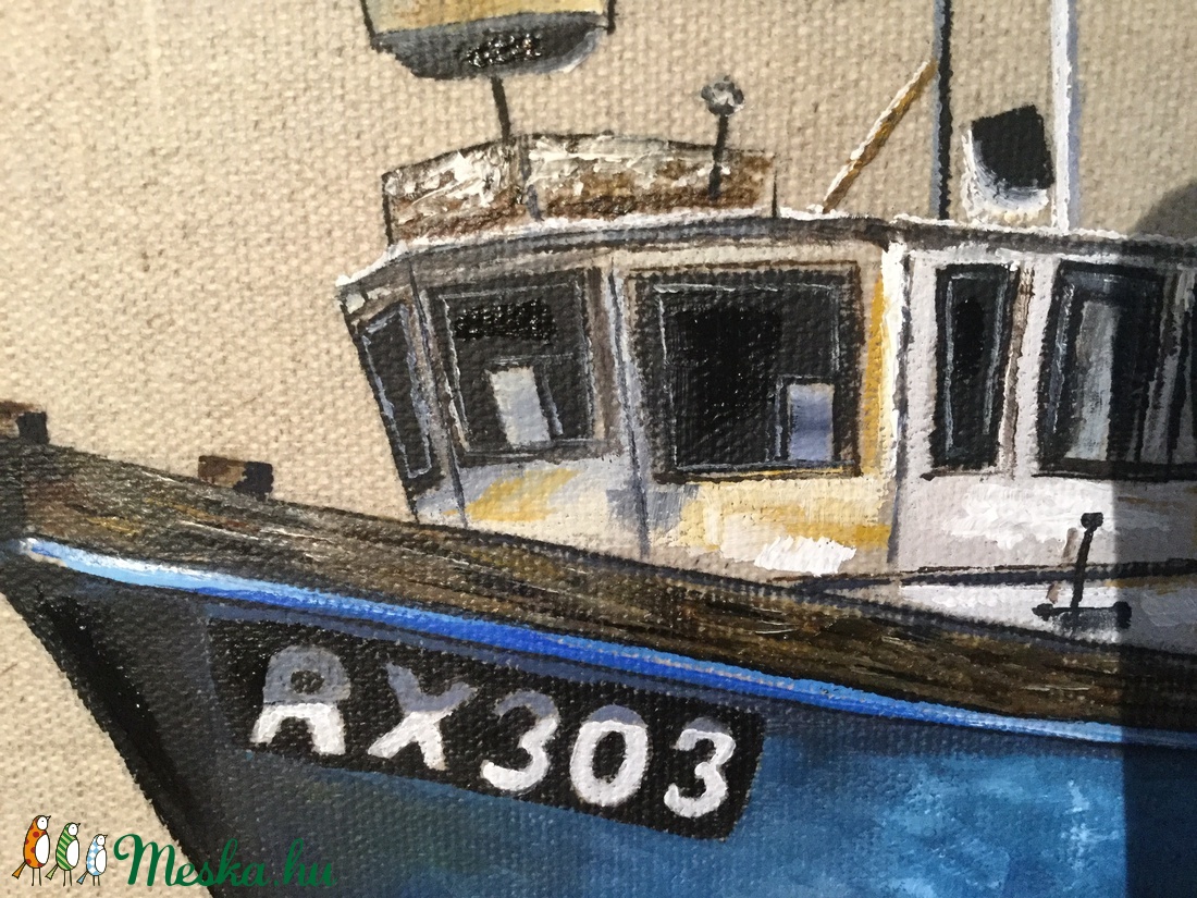 Boat - művészet - festmény - olajfestmény - Meska.hu