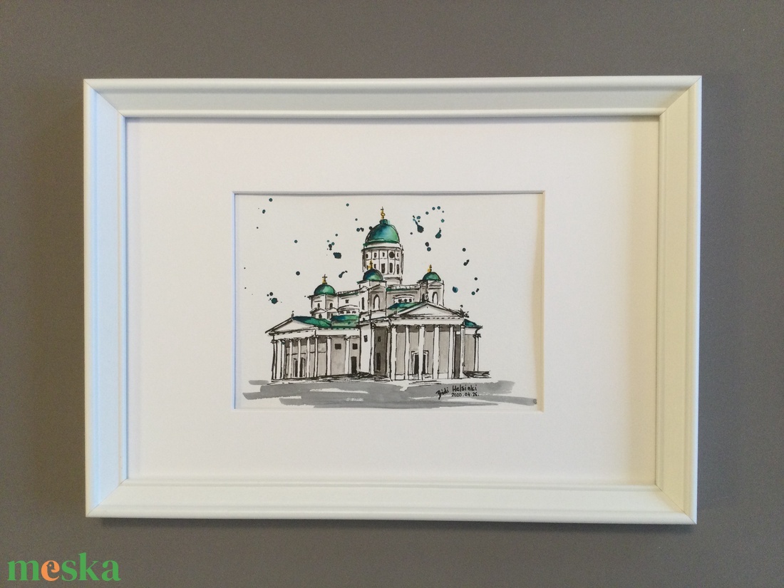 Helsinki - művészet - festmény - akvarell - Meska.hu