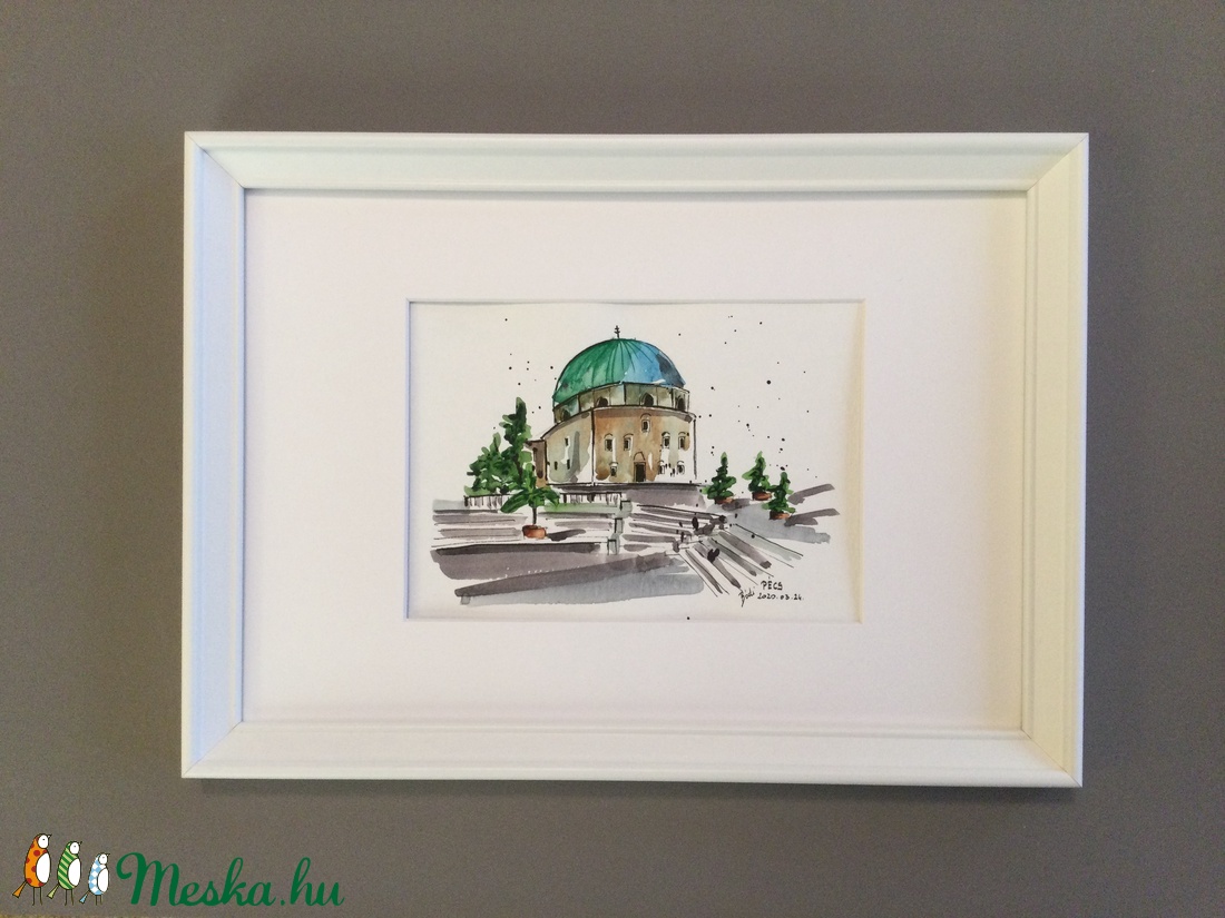 Pécs, akvarell/watercolour - művészet - festmény - akvarell - Meska.hu