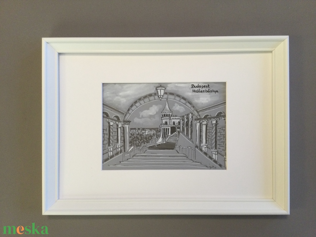 Halászbástya 1. - művészet - festmény - akvarell - Meska.hu