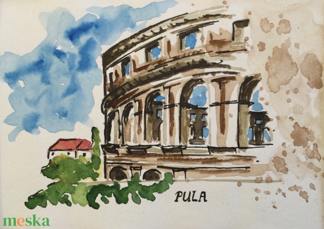 Pula - művészet - festmény - akvarell - Meska.hu Pula - művészet - festmény - akvarell - Meska.hu