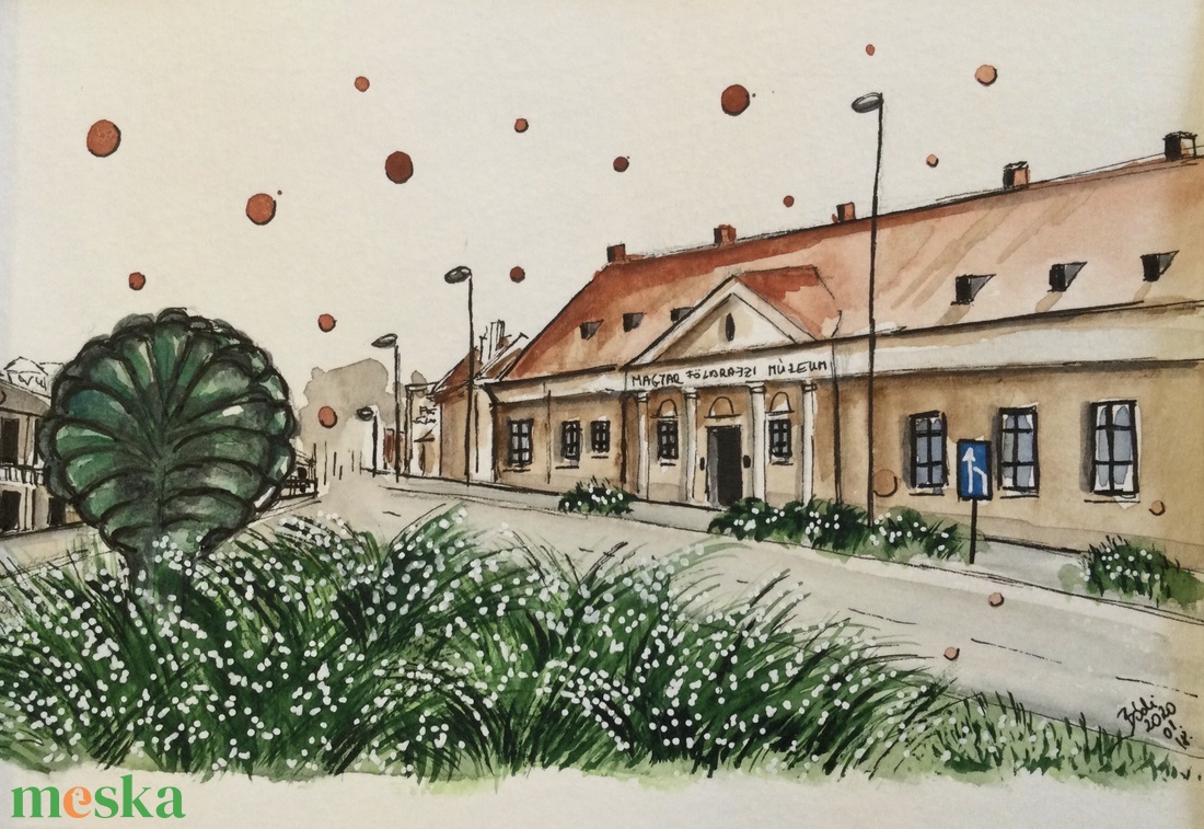 Magyar Földrajzi Múzem - művészet - festmény - akvarell - Meska.hu