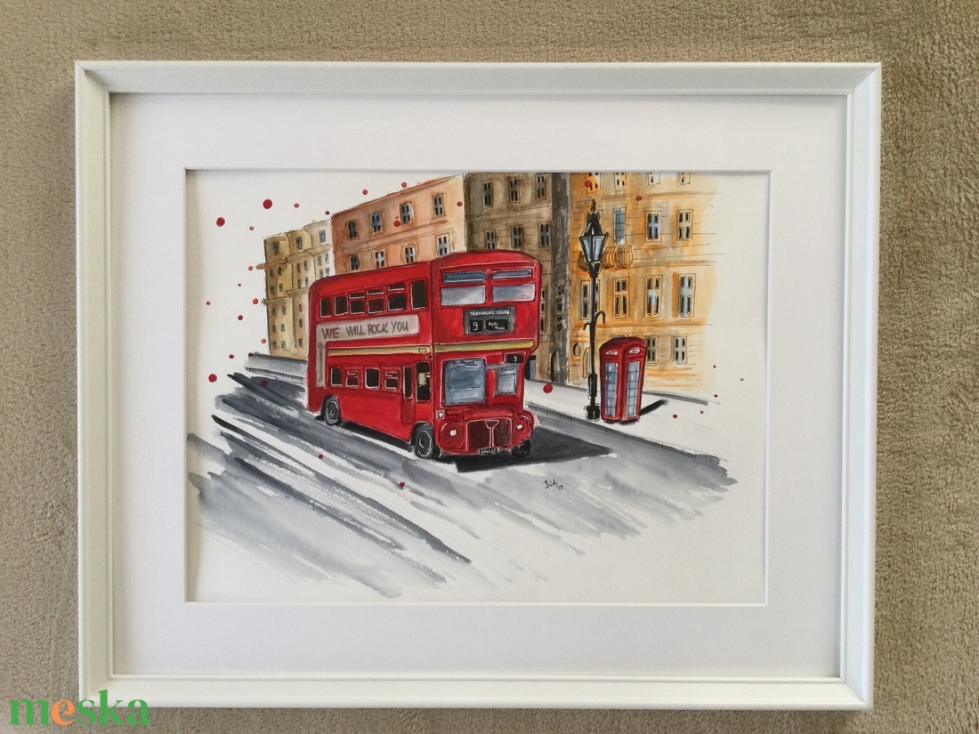 London - művészet - festmény - akvarell - Meska.hu