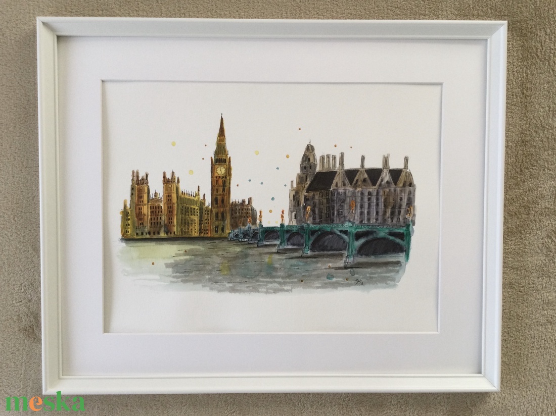 London - művészet - festmény - akvarell - Meska.hu