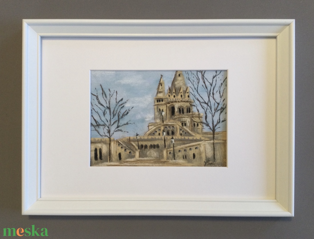 Halászbástya 3. - művészet - festmény - akvarell - Meska.hu