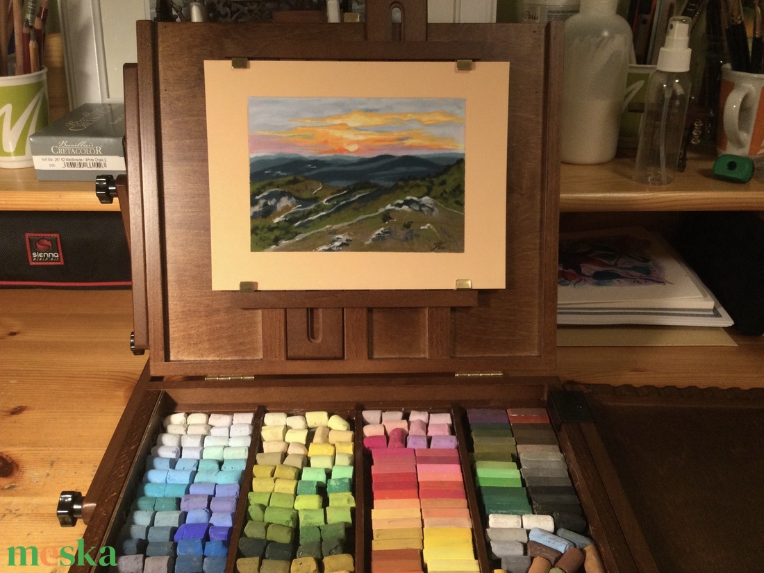 Budaörsi kopárok - művészet - festmény - pasztell - Meska.hu