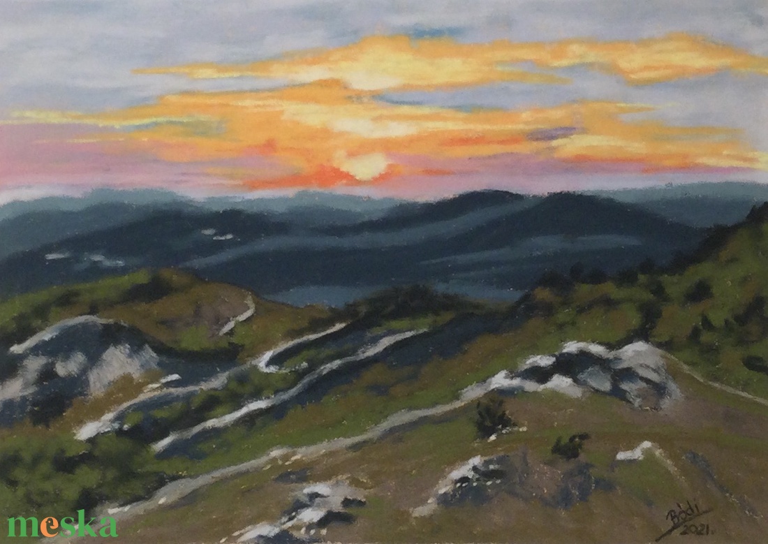 Budaörsi kopárok - művészet - festmény - pasztell - Meska.hu