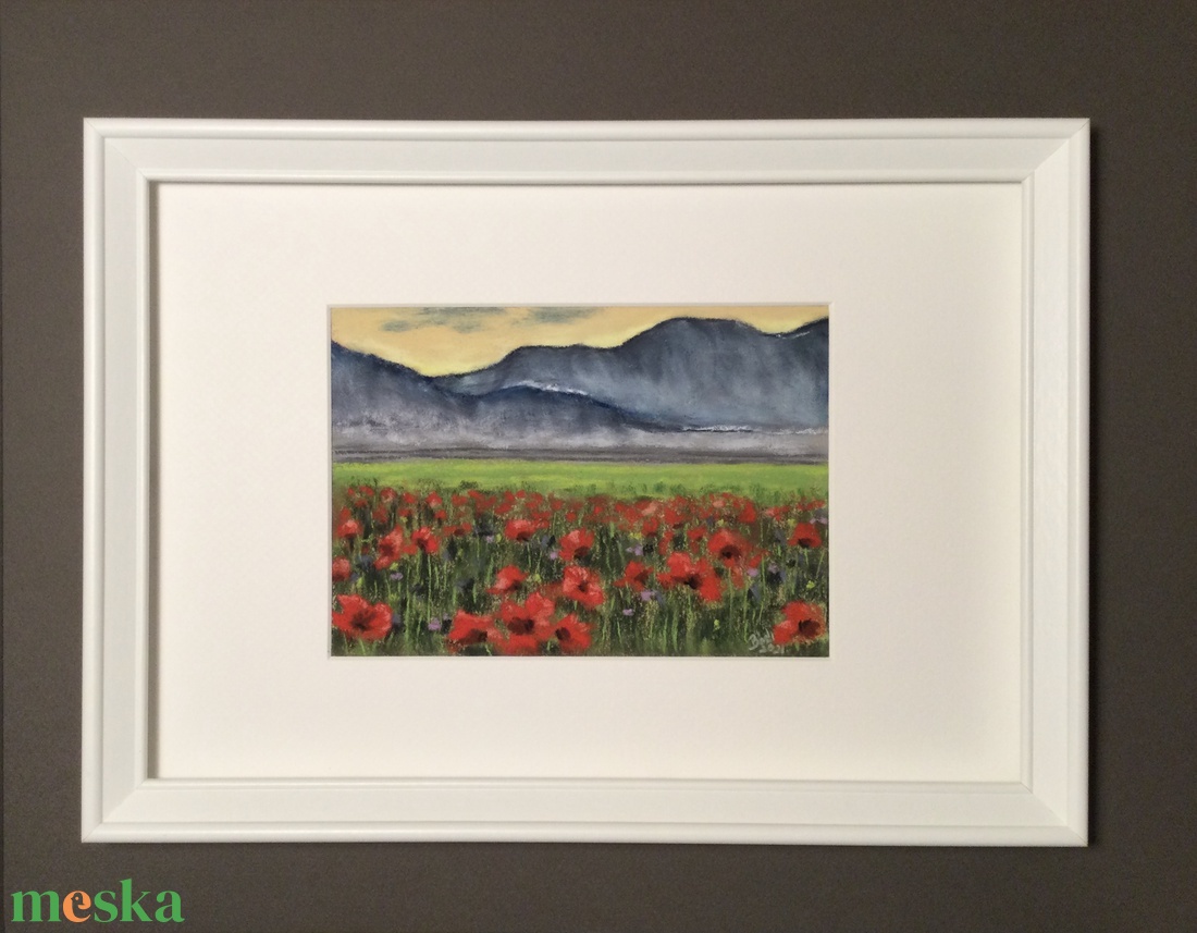 Pipacsok - művészet - festmény - akvarell - Meska.hu