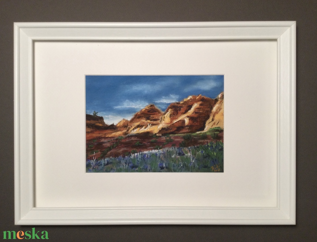 Red Cliffs State Park, Utah - művészet - festmény - akvarell - Meska.hu