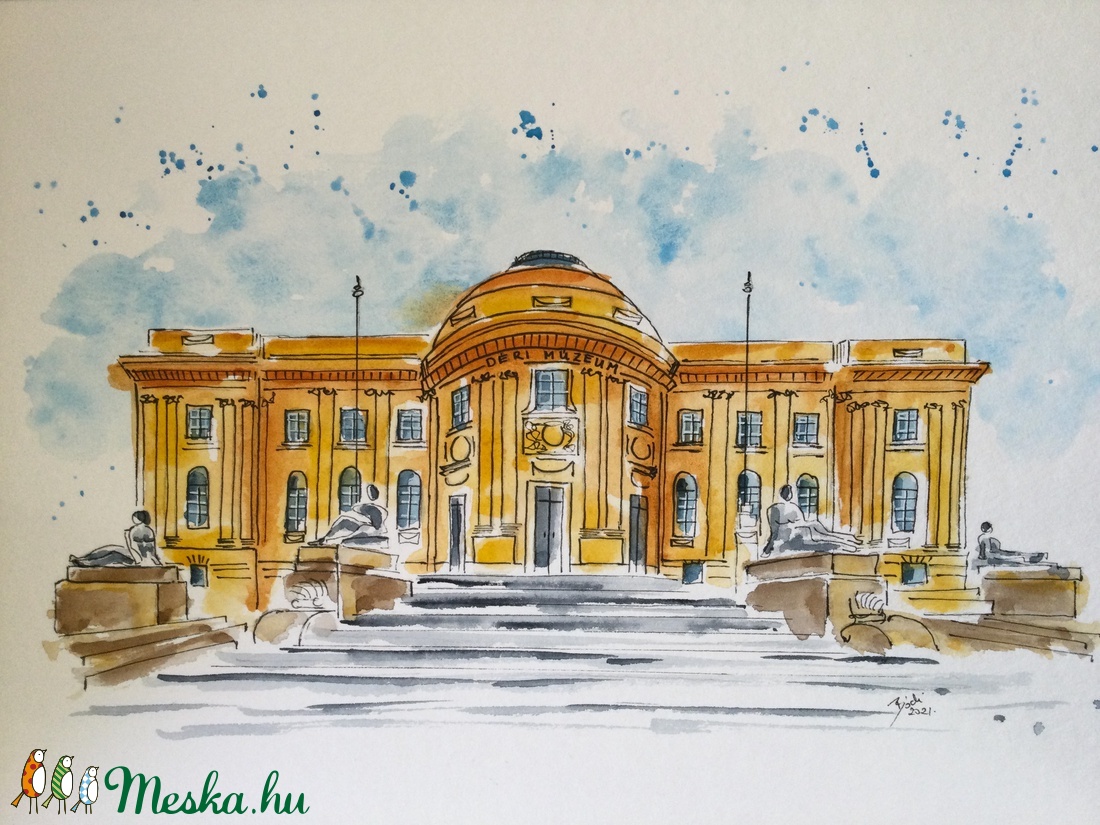 Déri Múzeum - művészet - festmény - akvarell - Meska.hu Déri Múzeum - művészet - festmény - akvarell - Meska.hu