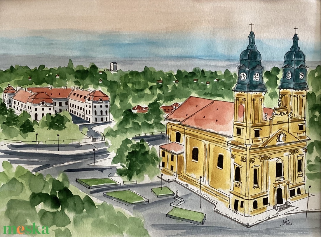 Templom - művészet - festmény - akvarell - Meska.hu Templom - művészet - festmény - akvarell - Meska.hu