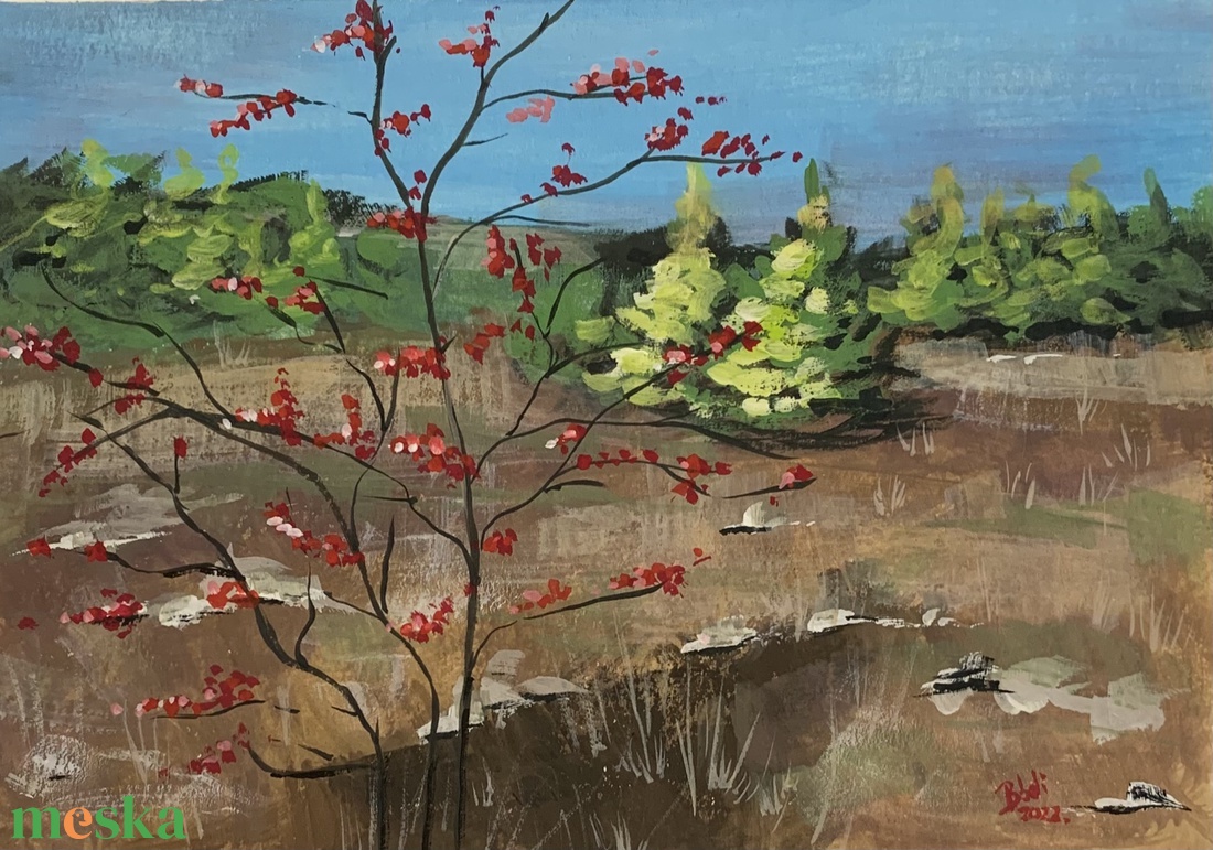 Kirándulás közben - művészet - festmény - akvarell - Meska.hu