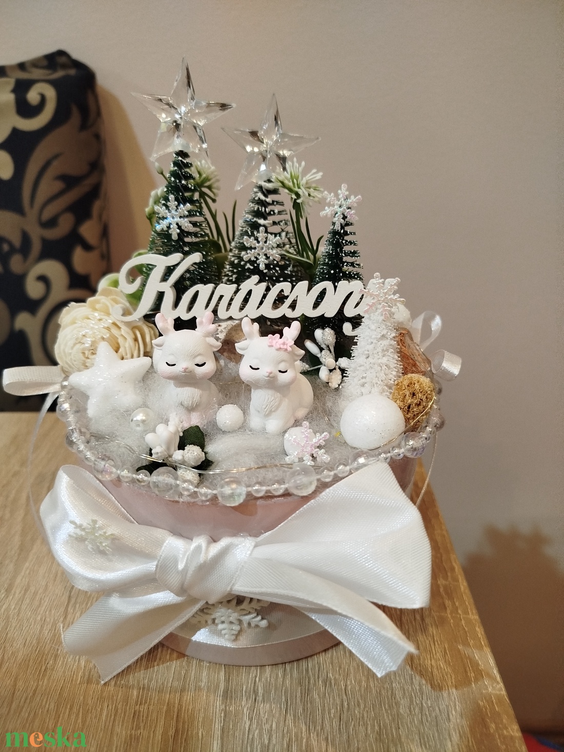 Aranyos őzikés karcsonyi asztaldísz - karácsony - karácsonyi lakásdekoráció - ünnepi asztaldekoráció - Meska.hu Aranyos őzikés karcsonyi asztaldísz - karácsony - karácsonyi lakásdekoráció - ünnepi asztaldekoráció - Meska.hu
