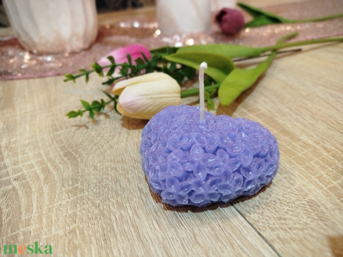 Lila szív alakú virágos gyertya - otthon & életmód - gyertya, illat, aroma - gyertya - Meska.hu Lila szív alakú virágos gyertya - otthon & életmód - gyertya, illat, aroma - gyertya - Meska.hu