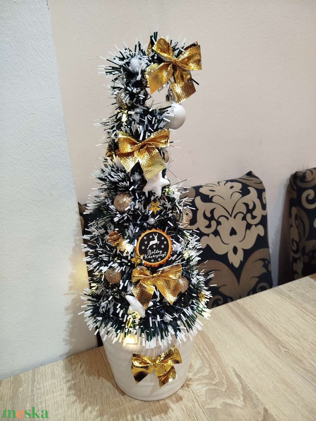 Örök grincsfa LED világítással ara - karácsony - karácsonyi lakásdekoráció - karácsonyfa, grincsfa - Meska.hu