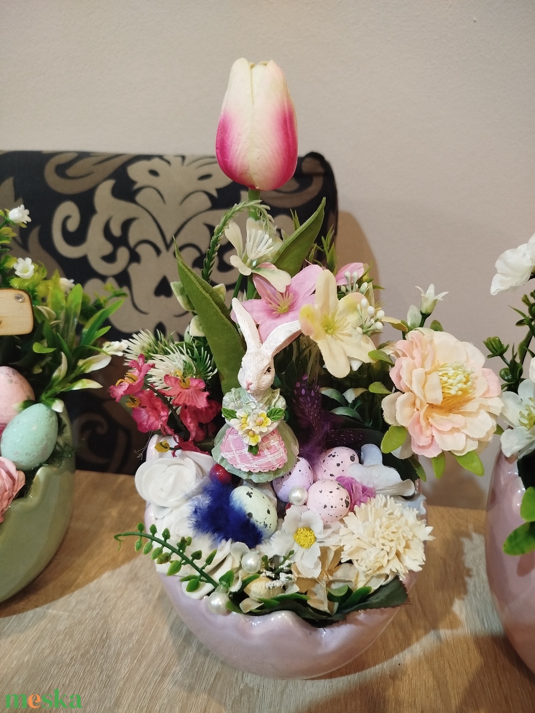 Nyuszis Húsvéti asztaldísz - otthon & életmód - dekoráció - húsvéti asztaldíszek - Meska.hu