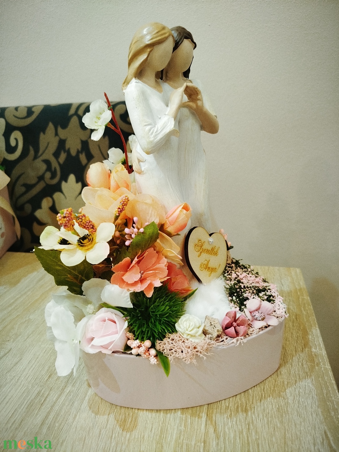 Gyönyörű Anyák napi asztaldísz - otthon & életmód - dekoráció - asztal és polc dekoráció - asztaldísz - Meska.hu