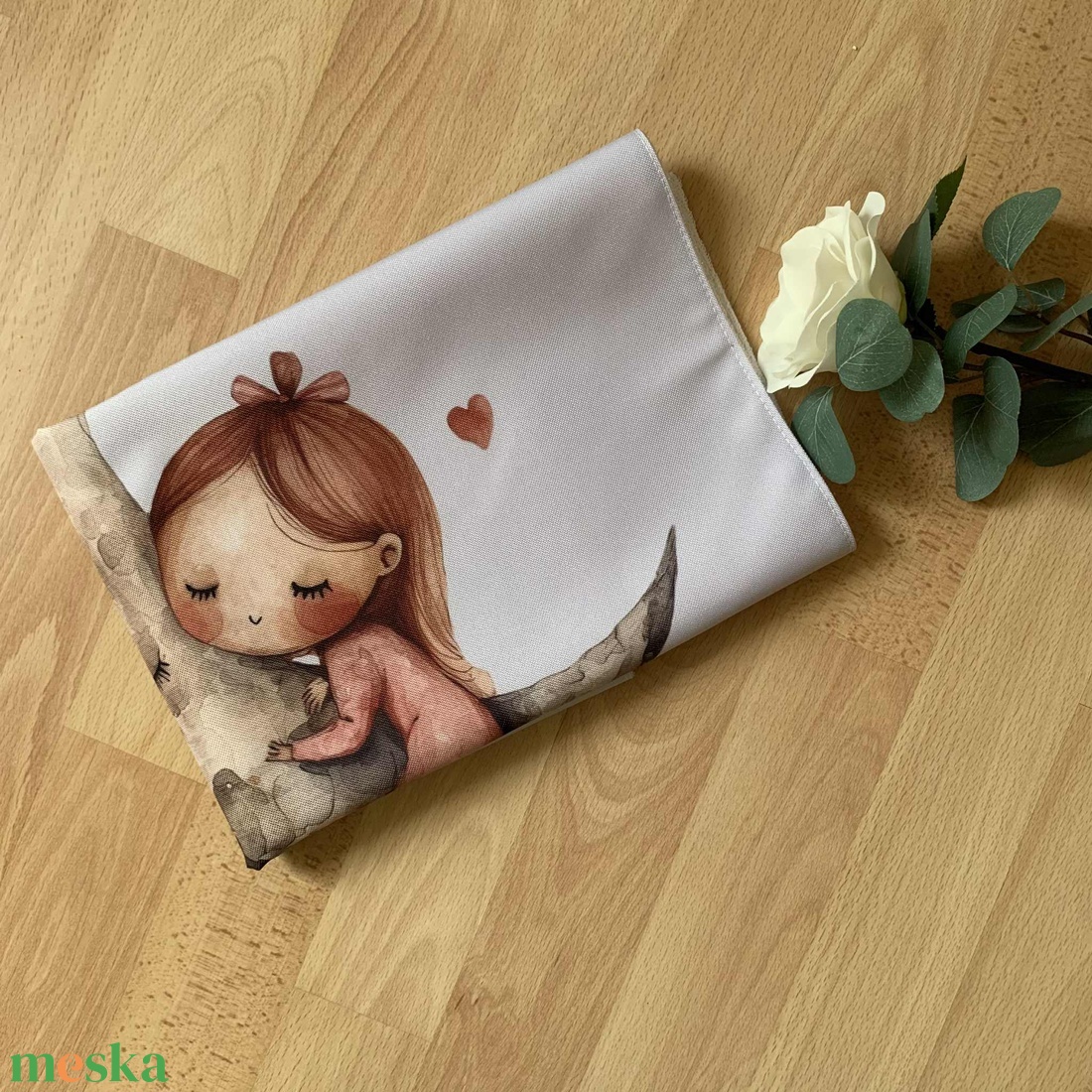 Kislány a holdon pelenkázó alátét - szépségápolás - pelenka & babaápolás - pelenkázó alátét - Meska.hu