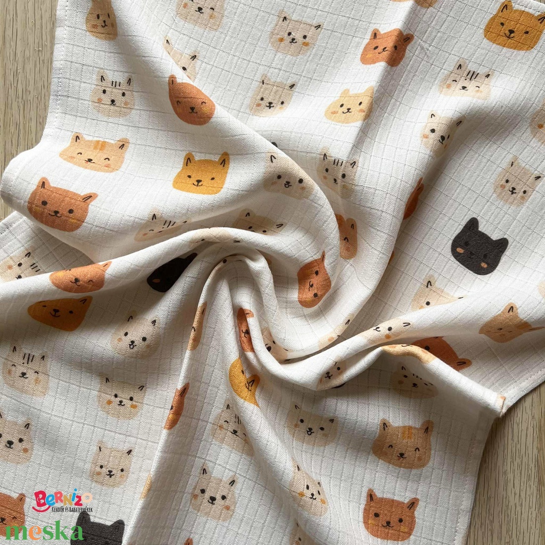 Cicás bambusz muszlin textilpelenka - baba - mama - pelenkázó, babafürdető kellékek - pelenka - Meska.hu