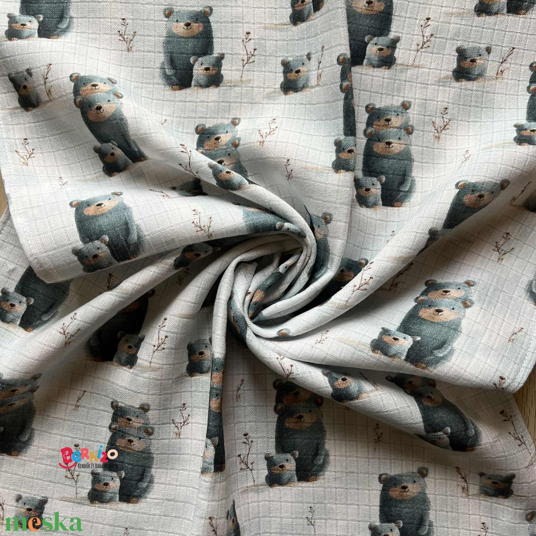 3 macis bambusz muszlin textilpelenka - baba - mama - pelenkázó, babafürdető kellékek - pelenka - Meska.hu