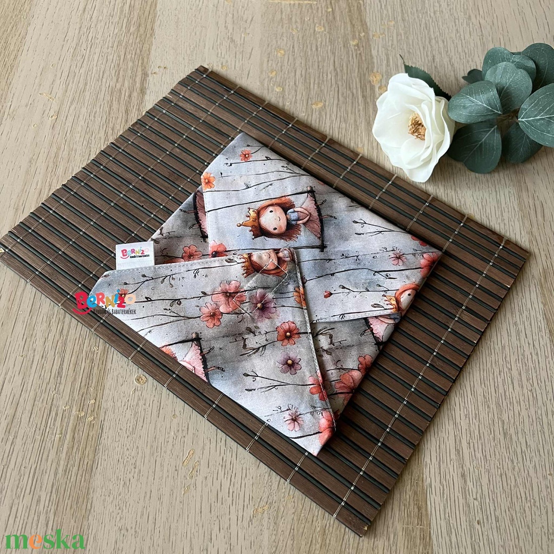 Királylányos újraszalvéta - táska & tok - uzsonna- & ebéd tartó - szendvics csomagoló - Meska.hu