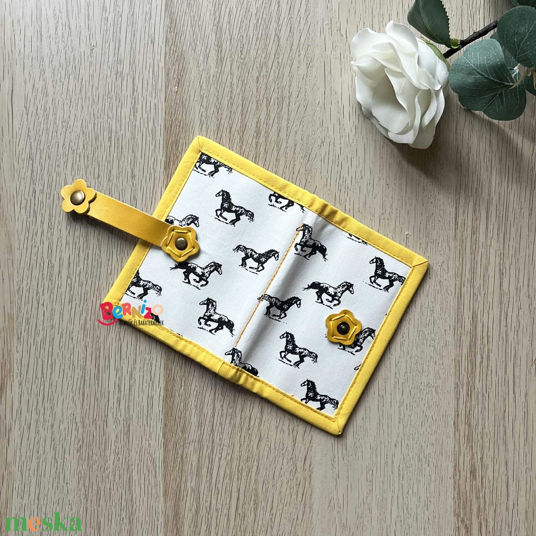 Lovas mintás kártyatartó - táska & tok - pénztárca & más tok - kártyatartó & irattartó - Meska.hu