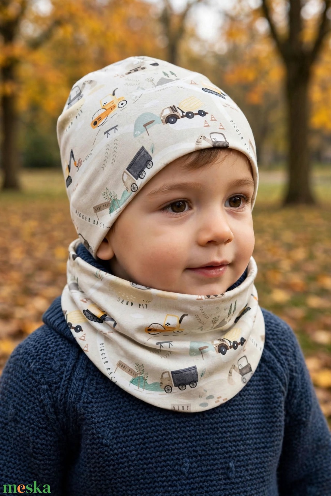 Építőmesterek beanie sapka-csősál szett - ruha & divat - sál, sapka, kendő - sapka & sál szett - Meska.hu