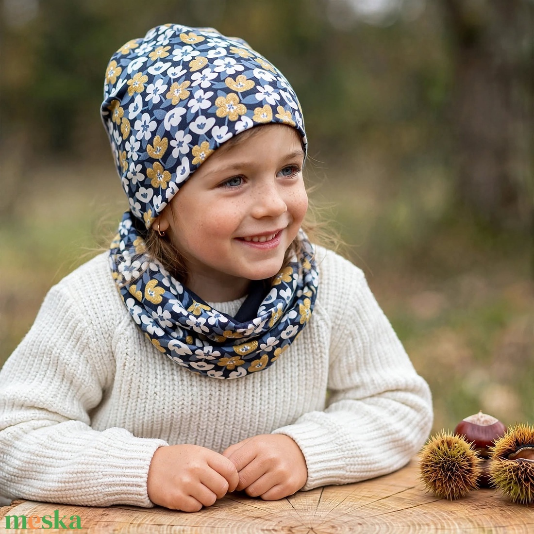 Éjjeli csillogás beanie sapka - csősál szett - ruha & divat - sál, sapka, kendő - sapka & sál szett - Meska.hu